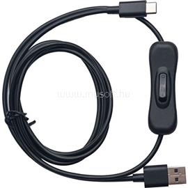 OBSBOT USB-C -> USB-A 2.0 M/M adatkábel 1.5m fekete KI/BE kapcsolóval OCB-2107-CT small
