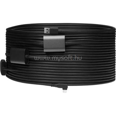 OBSBOT USB-C -> USB-A 3.2 Gen 1 M/M 20m fekete