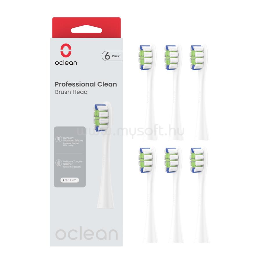 OCLEAN Professional clean fogkefe fej 6db (fehér)