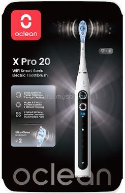 OCLEAN X Pro 20 White elektromos fogkefe okos kijelzővel