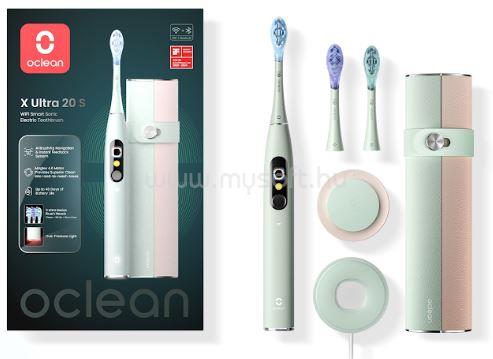 OCLEAN X Ultra 20 S Green elektromos fogkefe Szett