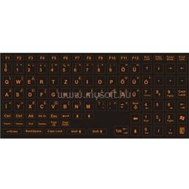 OEM magyar billentyűzet matrica narancssárga betű, fekete alap STICKERS_HU_ORANGE small