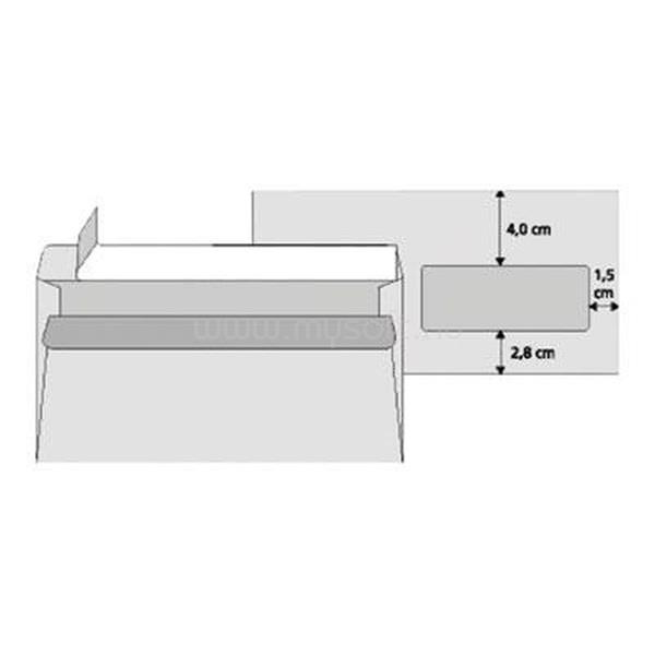 OFFICE DEPOT LA4 szilikonos jobb ablakos 25db boríték