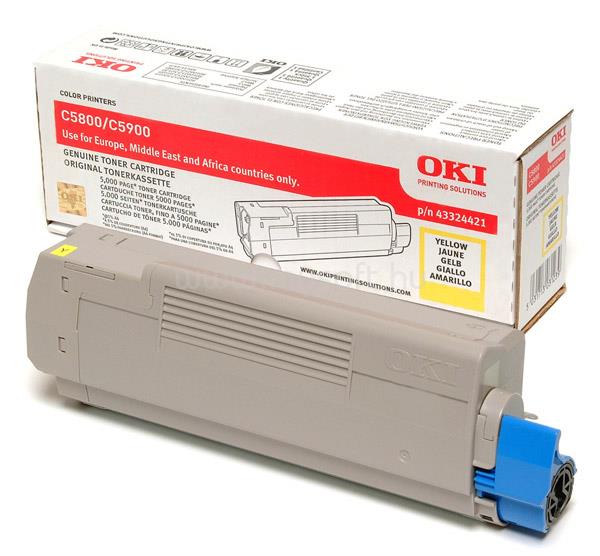OKI C5800,5900 Toner Yellow 5k (Eredeti)