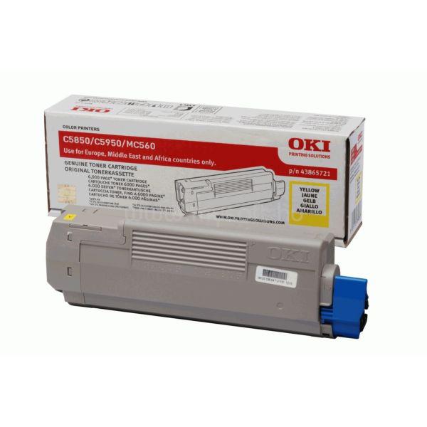 OKI C5850,5950 Toner Yellow 6k
