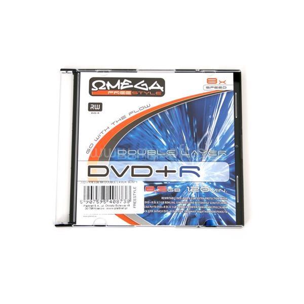 OMEGA OMEGA-FREESTYLE DVD lemez +R DL 8.5GB 8x Slim tok