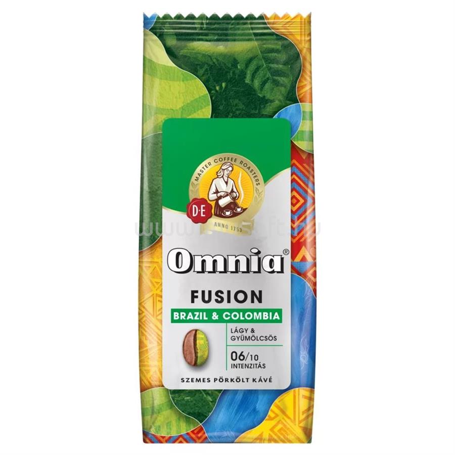 OMNIA Kávé szemes, 900g, Douwe Egberts Fusion Brazil & Colombia