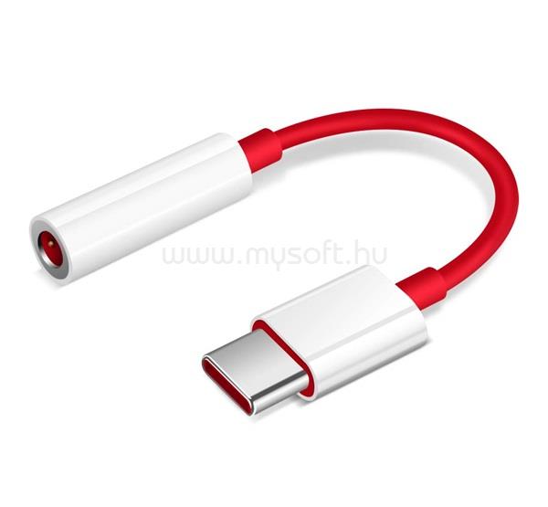 ONEPLUS audió adapter kábel 3.5mm jack aljzat - Type-C PIROS