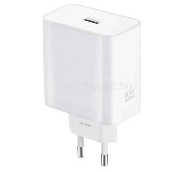 ONEPLUS ONEPLUS hálózati töltő USB aljzat 80W, OEM, FEHÉR