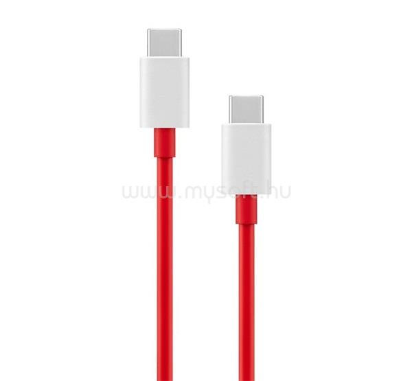 ONEPLUS ONEPLUS WARP adatkábel Type-C - Type-C, OEM, PIROS