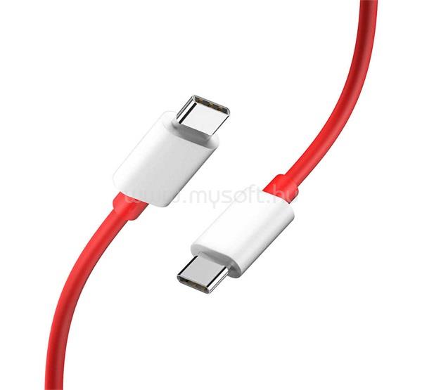ONEPLUS ONEPLUS WARP adatkábel Type-C - Type-C, OEM, PIROS