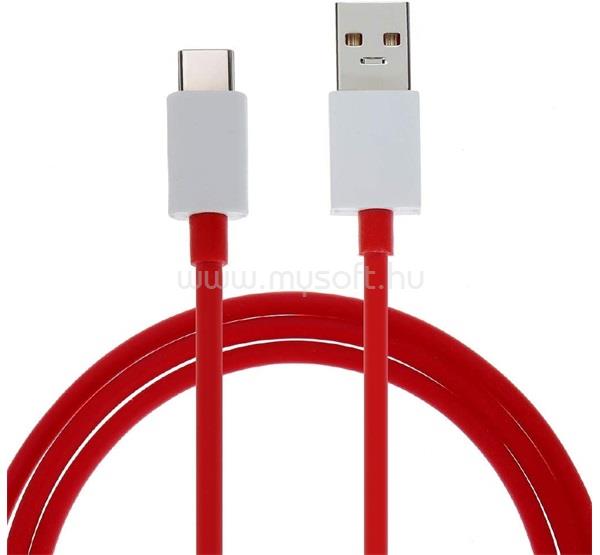ONEPLUS ONEPLUS WARP adatkábel USB - Type-C, 150cm, PIROS