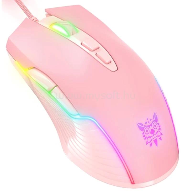 ONIKUMA CW905 Gamer Egér - Pink