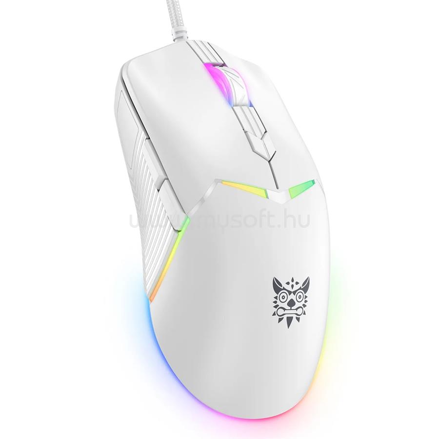 ONIKUMA CW929 RGB gamer vezetékes egér (fehér)