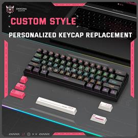 ONIKUMA G55 mechanikus Brown Switch gamer vezetékes billentyűzet amerikai angol lokalizáció (fekete) G55_Wired_RGB_black small