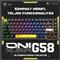 ONIKUMA G58 Mechanikus Gamer Billentyűzet TKL - Fekete - Angol kiosztás! G58_Wired_RGB_black small