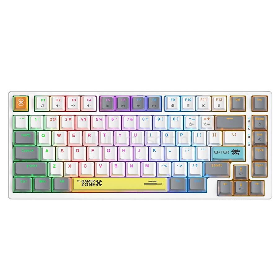ONIKUMA G58 Mechanikus Gamer Billentyűzet TKL - Fehér - Angol kiosztás!