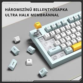 ONIKUMA G80 Tri-Mode gamer vezeték nélküli billentyűzet amerikai angol lokalizáció (világoskék) G80_blue small