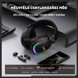 ONIKUMA GT805 4-Mode Vezeték Nélküli Gamer Headset GT805_black small