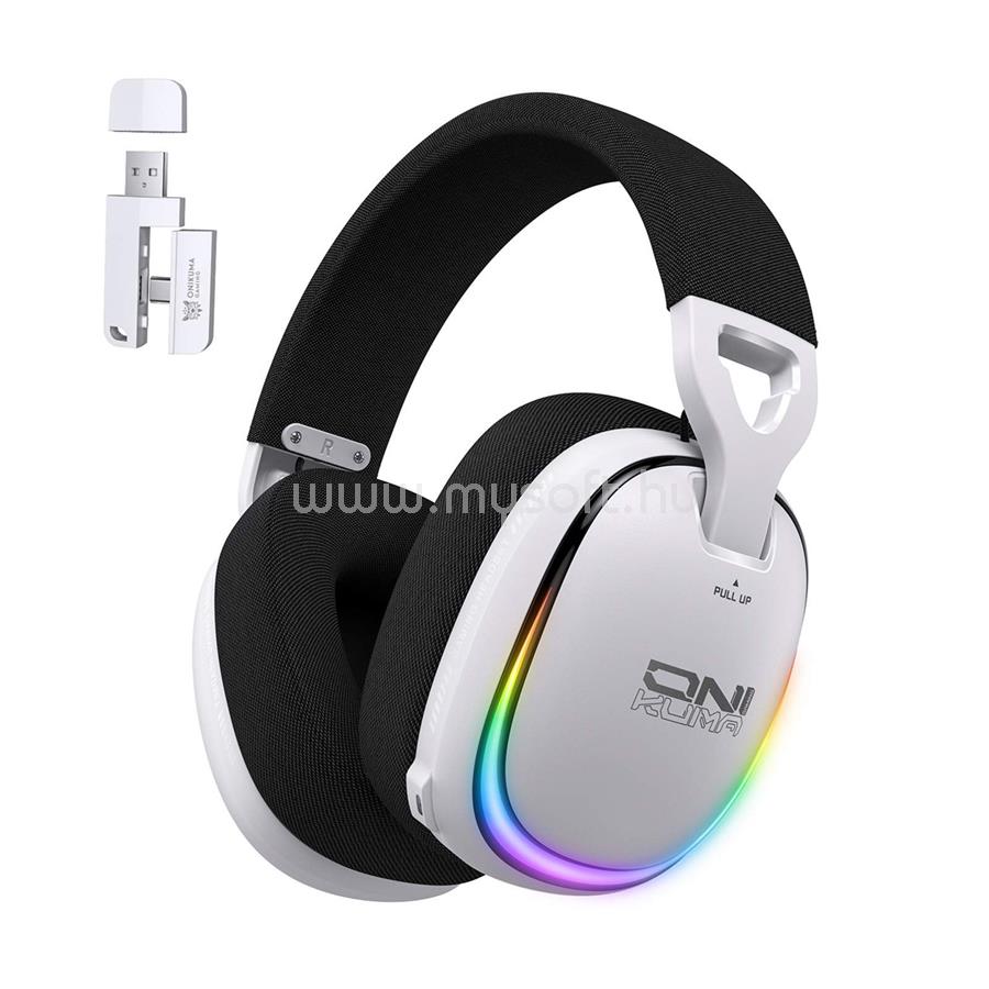 ONIKUMA GT805 4-Mode Vezeték Nélküli Gamer Headset - Fehér