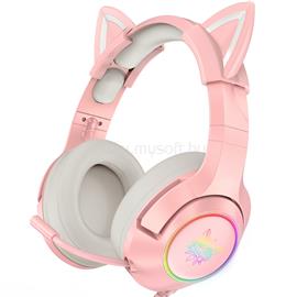 ONIKUMA K9 RGB USB 7.1 Virtual vezetékes gamer headset (rózsaszín, cicafüles) K9_Pink_RGB_USB_7.1_Virtual small