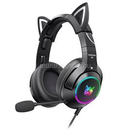 ONIKUMA K9 vezetékes gamer headset (cicafüles, fekete) K9_BLACK_RGB_3.5MM small