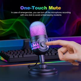 ONIKUMA M930 streamer/gamer RGB mikrofon (fekete) M930_black small