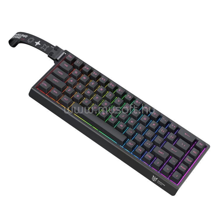 ONIKUMA MT603 Tri-Mode mechanikus Magnetic Switch gamer vezeték nélküli billentyűzet amerikai angol lokalizáció (fekete)