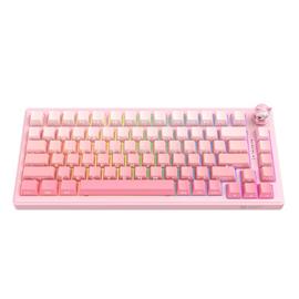 ONIKUMA MT707 Tri-Mode mechanikus gamer vezeték nélküli billentyűzet amerikai angol lokalizáció (rózsaszín) MT707_pink small
