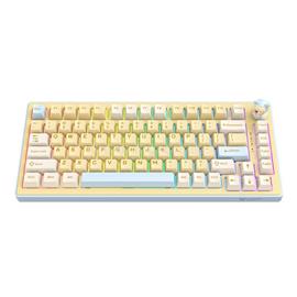 ONIKUMA MT707 Tri-Mode mechanikus gamer vezeték nélküli billentyűzet amerikai angol lokalizáció (sárga) MT707_yellow small