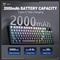 ONIKUMA MT902 Tri-Mode Vezeték Nélküli Gamer Billentyűzet - Fekete MT902_black small