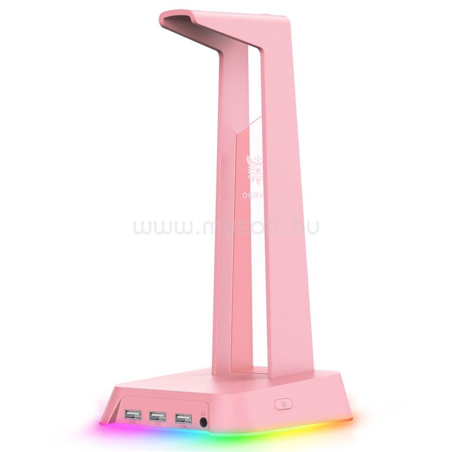 ONIKUMA ST-2 RGB headset állvány (rózsaszín)