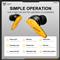 ONIKUMA TX616 tri-Mode Vezeték Nélküli Gamer Fülhallgató TWS TX616_yellow small