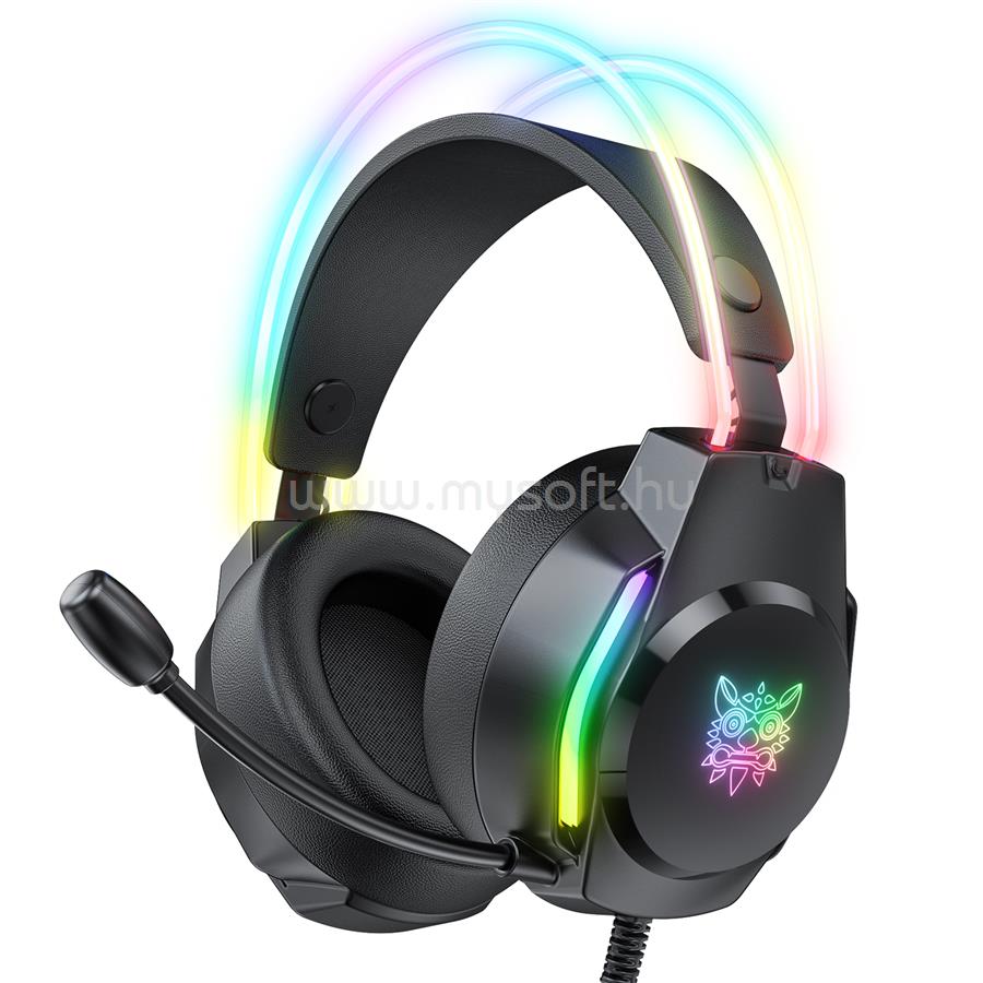 ONIKUMA X26 RGB vezetékes gamer headset (fekete)