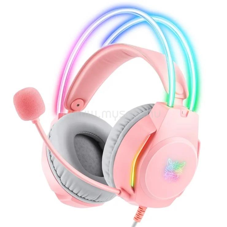 ONIKUMA X26 vezetékes gamer headset (rózsaszín)