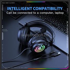 ONIKUMA X80 Vezetékes Gamer Fejhallgató RGB világítással - Fekete X80_black small