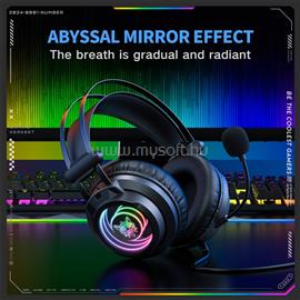 ONIKUMA X80 Vezetékes Gamer Fejhallgató RGB világítással - Fekete X80_black small