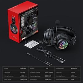 ONIKUMA X80 Vezetékes Gamer Fejhallgató RGB világítással - Fekete X80_black small