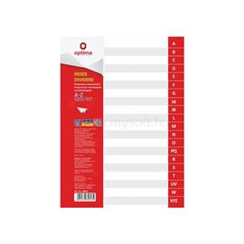 OPTIMA Elválasztólap, A4, PP prespán mintás 110 micron, A-Z,  Optima OPTIMA_70586 small