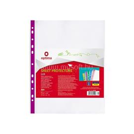 OPTIMA Genotherm lefűzhető, A4, PP 40 micron fényes ibolya csíkkal 20 db/csomag OPTIMA_70576 small