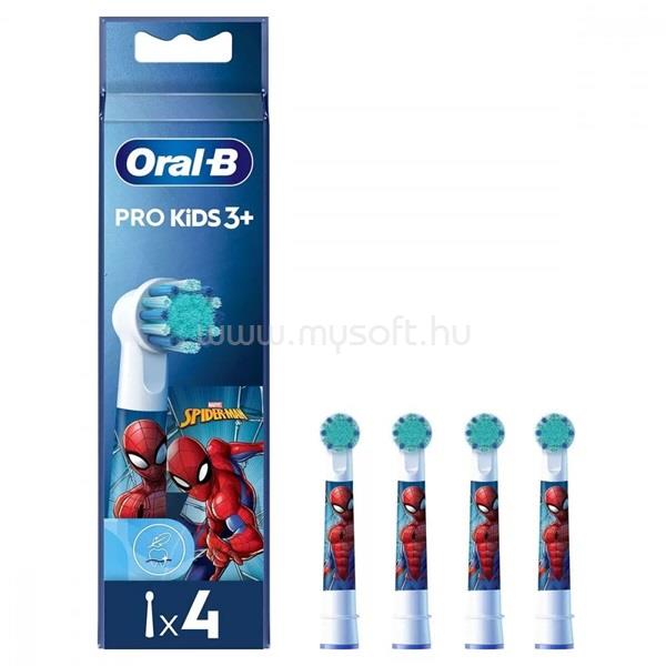 ORAL-B EB10-4 Spiderman gyerek 4 db-os elektromos fogkefe pótfej szett