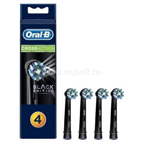 ORAL-B EB50BK-4 Cross Action Black 4 db-os elektromos fogkefe pótfej szett