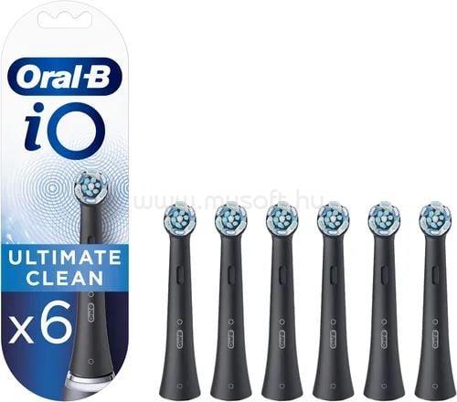 ORAL-B iO fogkefefej Ultimate Clean 6db (fekete)