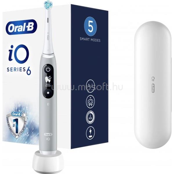 ORAL-B iO Series 6 opálszürke elektromos fogkefe