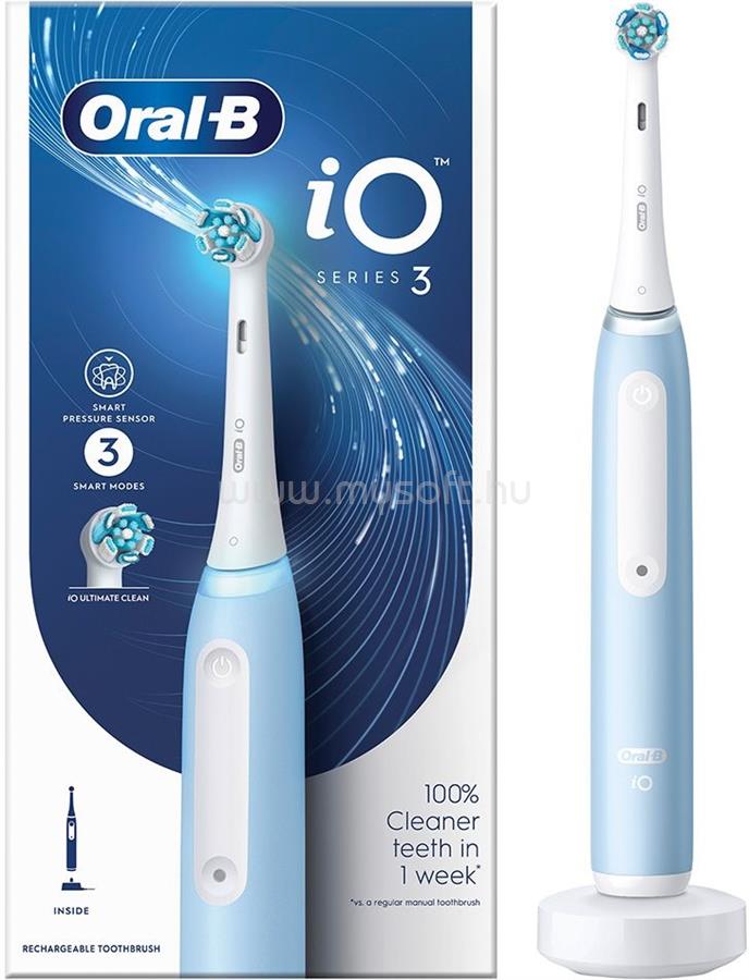 ORAL-B iO3 Ice Blue elektromos fogkefe