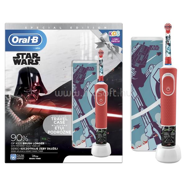 ORAL-B D100 Vitality Kids Star Wars Special Edition elektromos fogkefe + utazótok