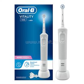 ORAL-B Vitality D100 White Elektromos Fogkefe (Sensi UltraThin fejjel) 10PO010233 small