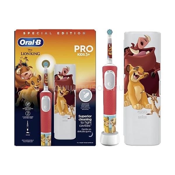 ORAL-B Vitality Pro Kids 3+ Lion King gyerek elektromos fogkefe + utazótok