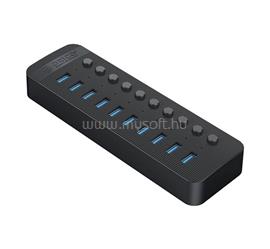 ORICO ORICO CT2U3-10AB Type-C HUB 10in1 elosztó, 100cm, FEKETE CT2U3-10AB small