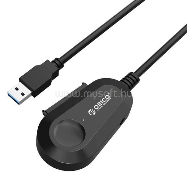 ORICO Dokkoló adapter - 3.5" SATA HDD Adapter /130/  (2,5"/3,5" HDD/SSD -> USB-A, Max.: 2TB, 20cm, fekete)